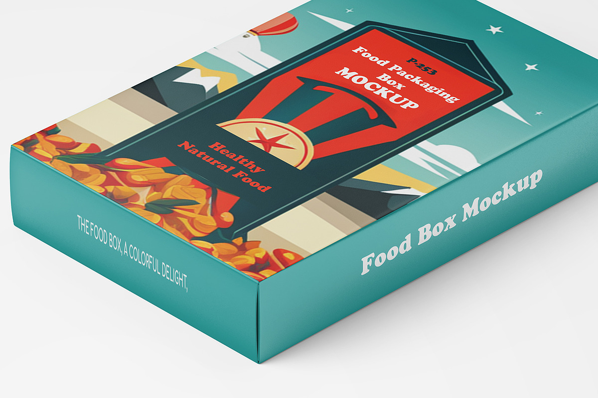 Vertical Food Packaging Box Mockup, a Packaging Mockup by Ram Studio LLC (Photo 7 of 11)