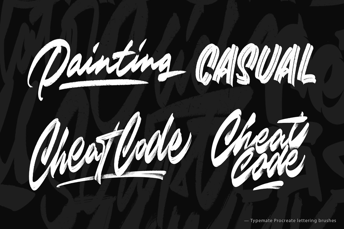 Procreate lettering brushes! preview 7