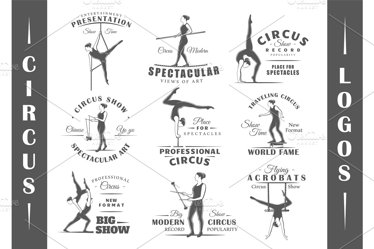 30 Circus Logos Templates, a Branding & Logo Template by Art Design