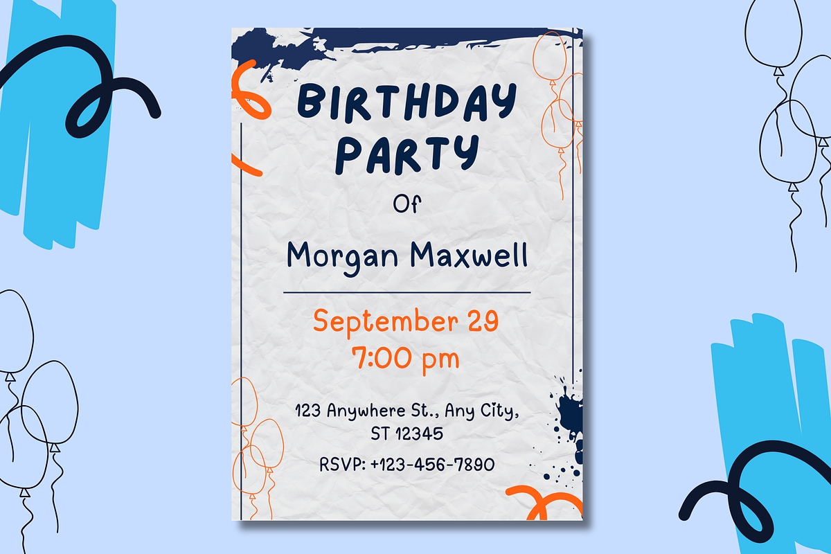 happy Birthday Invitation Templates, a Templates & Theme by TemplateCastleStore (Photo 6 of 9)