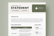 Capability Statement Template, a Brochure Template by Niofix (Thumbnail 1 of 6)