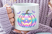 Kawaii Pastel Pumpkin PNG, an Illustration by Craft Nest (Thumbnail 3 of 6)