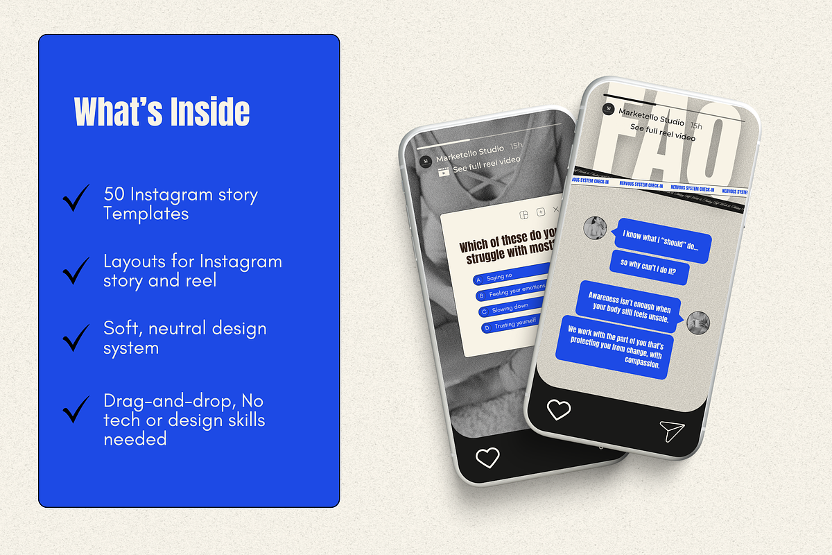 Instagram Story Templates in CANVA preview 2
