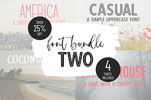 FONT BUNDLE TWO | 4 handmade fonts