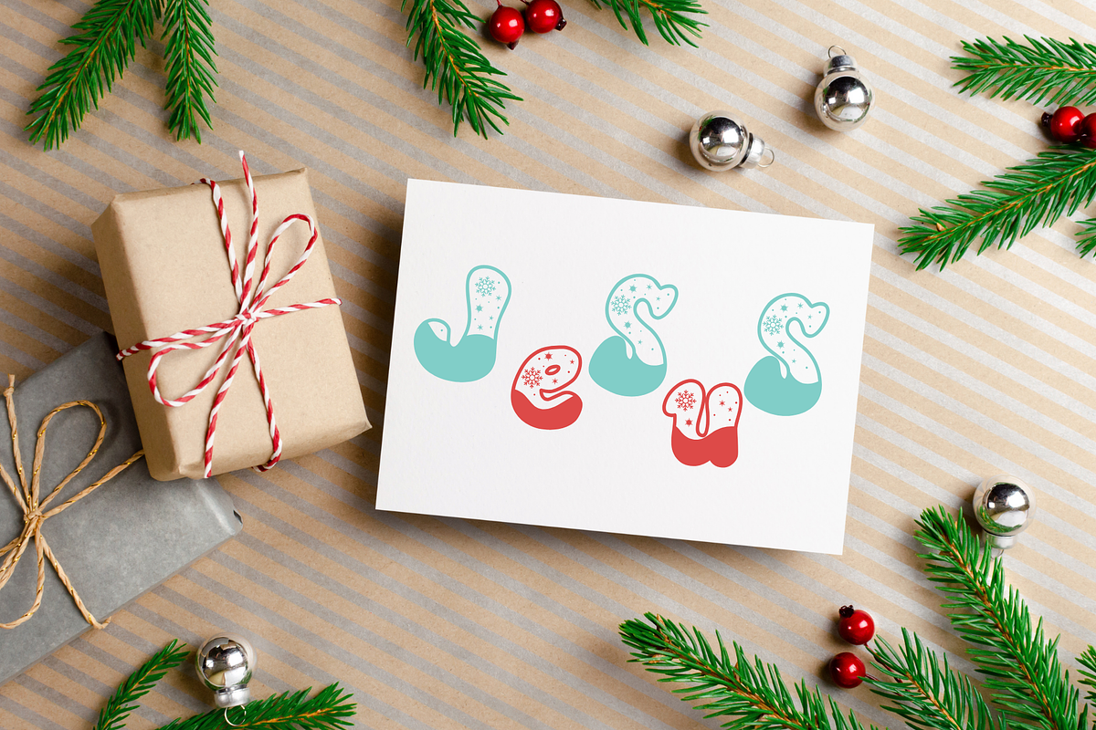 Over Snow is a cute Christmas font, a Handwritten Font by Brown Cupple (Photo 4 of 7)