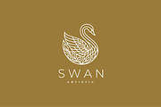 Artistic Swan Vector Logo, a Branding & Logo Template by yopie (Thumbnail 2 of 4)