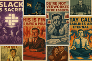 Brutal Bureaucracy Satirical Posters, a Person Illustration by Alerya Studio (Thumbnail 2 of 2)