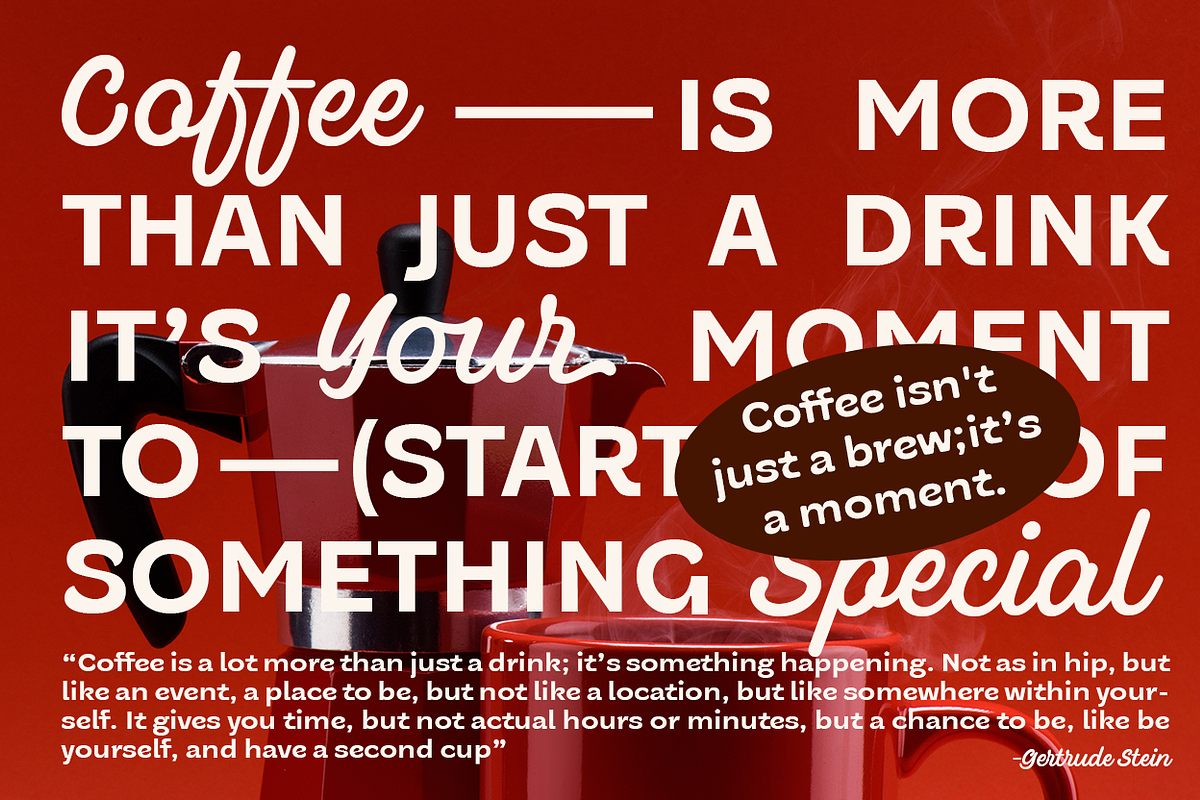 UT Coffean Font Duo, a Sans Serif Font by Universitype (Photo 4 of 32)