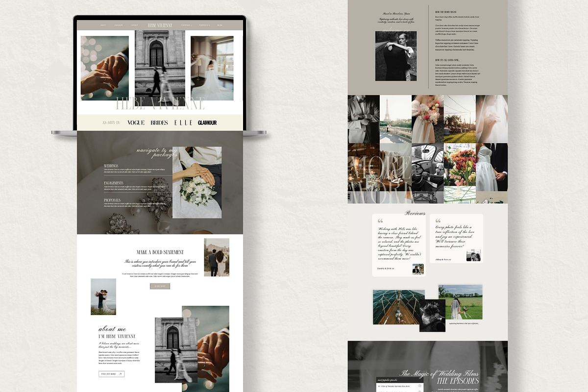 Photography Showit Website Template, a Websites & App Template by Field Digital (Photo 2 of 10)