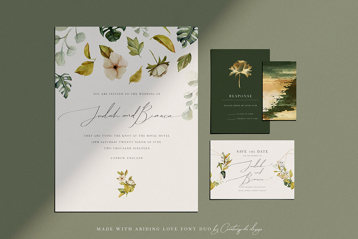 Abiding Love Collection Fonts preview 6