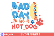 Hot Dog 4th of July Hand-drawn SVG, a Graphic by mh_arif (Thumbnail 1 of 4)