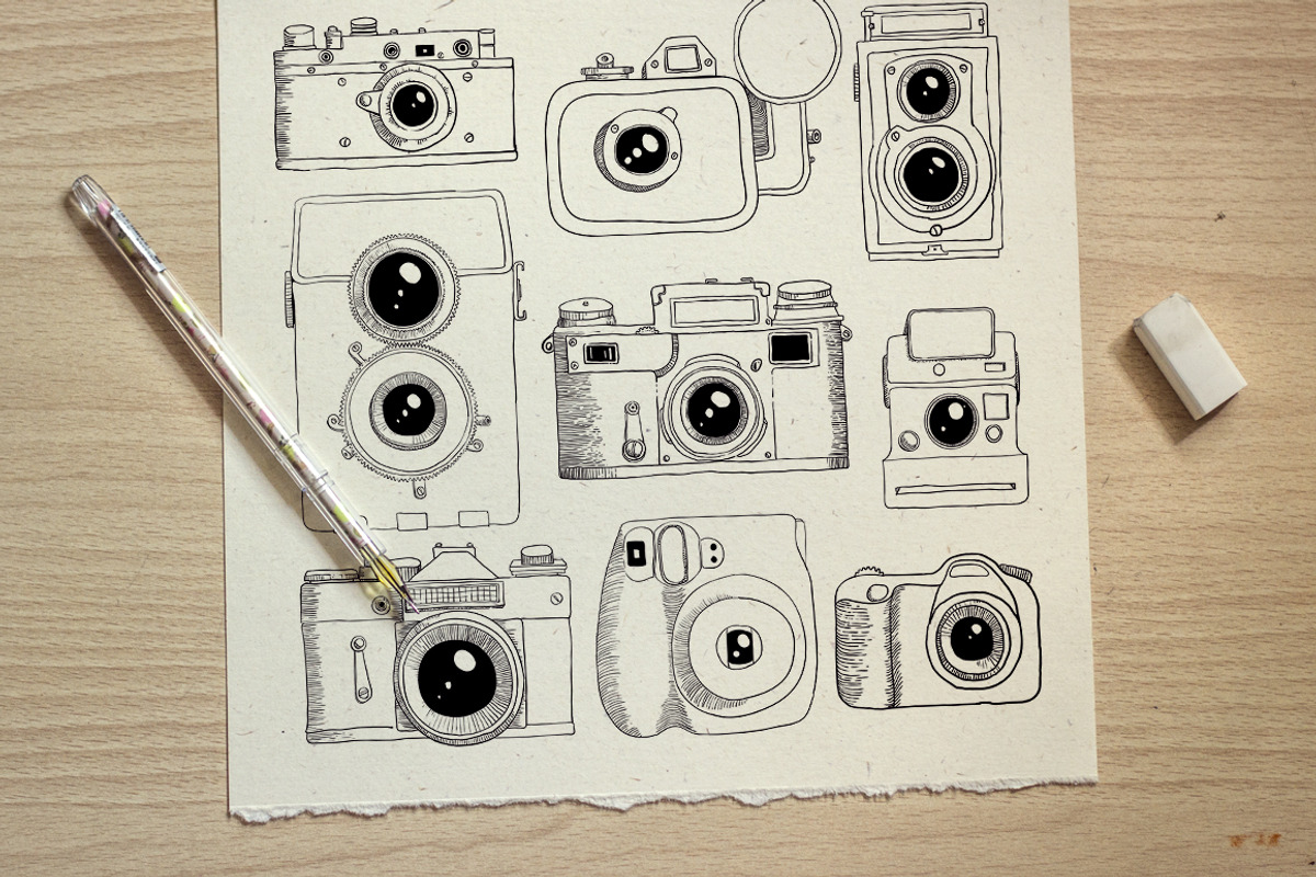 Large set of sketches, an Illustration by katyabuslaeva (Photo 2 of 2)