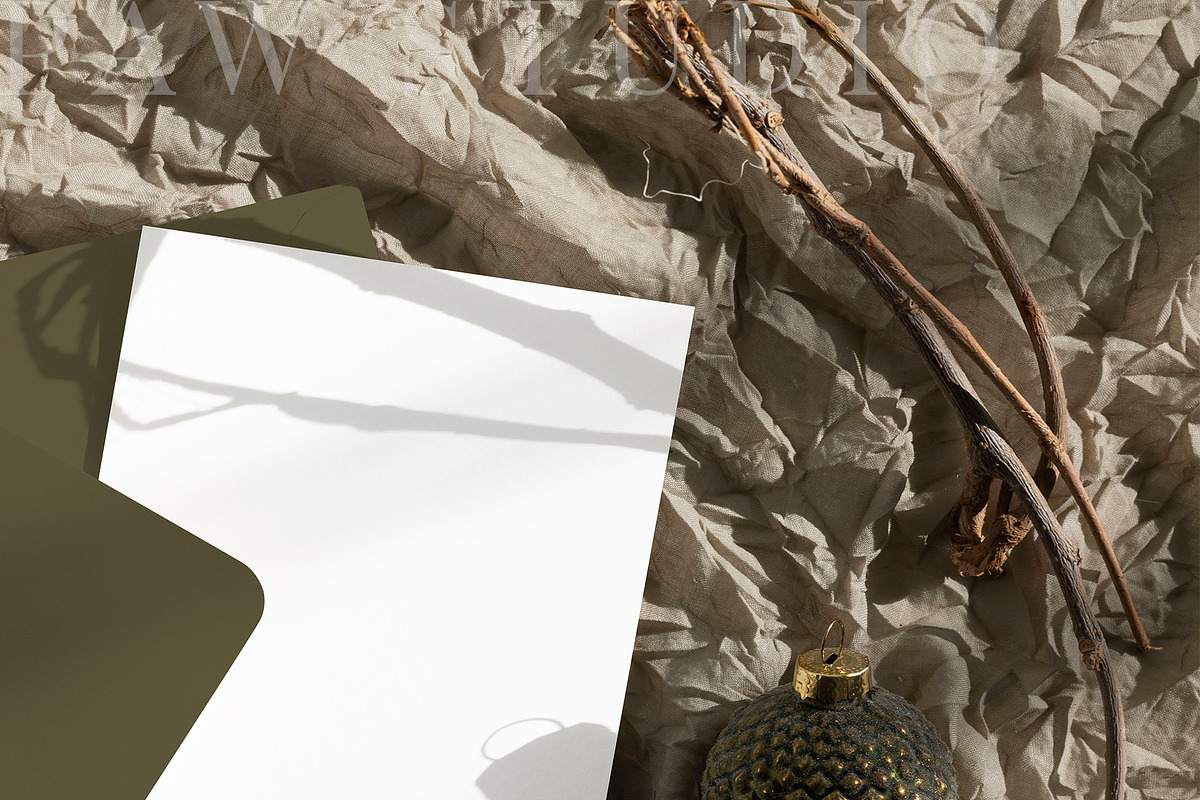 Xmas Card Mockup 5x7 8e ch4, a Merchandise Mockup by PawMockups (Photo 3 of 11)