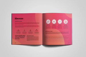 Square Colorful Corporate Brochure