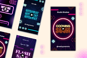Neon Animation Instagram Story, a Templates & Theme by TemplateCastleStore (Thumbnail 9 of 9)