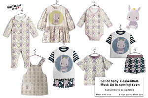 Baby Pyjama Mock Up