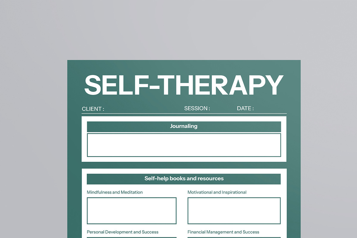 Self Therapy Template, a Stationery Template by MightyDesign (Photo 2 of 8)