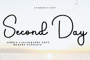 Second Day, a Handwritten Font by FreshTypeINK (Thumbnail 1 of 8)