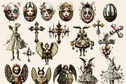 WHIMSICAL GOTHIC EASTER JOURNAL KIT, a Person Illustration by Daring Digies (Thumbnail 6 of 10)