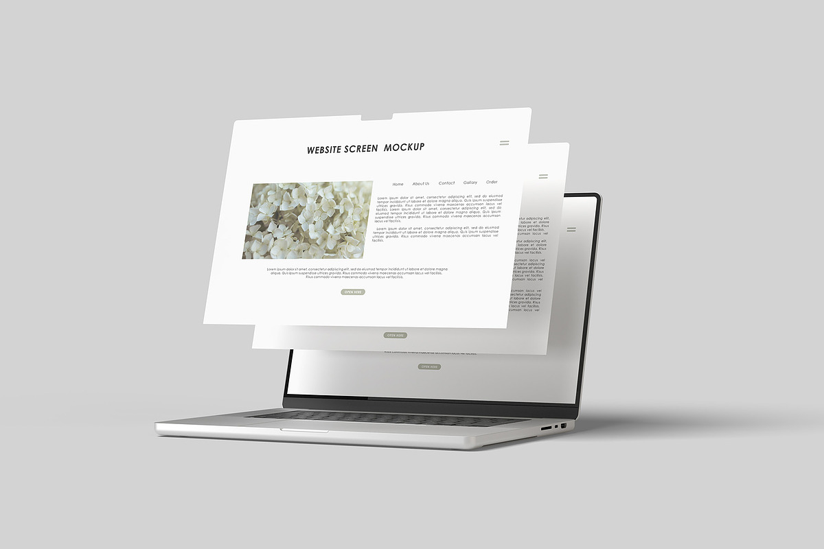 Laptop Screen Mockup, a Mac Mockup by Graphicbars (Photo 3 of 11)