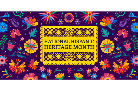 National hispanic heritage month, a Seasonal Illustration by Vector Tradition