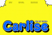 Carlise 3D, a Sans Serif Font by Craft Supply Co. (Thumbnail 1 of 8)