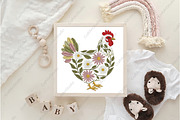 Yarn Easter Floral Chicken PNG, an Illustration by CraftArtStudio (Thumbnail 4 of 4)