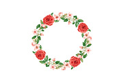 Romantic Rose Wreath Clipart Set, an Object Graphic by Designs_River (Thumbnail 2 of 13)