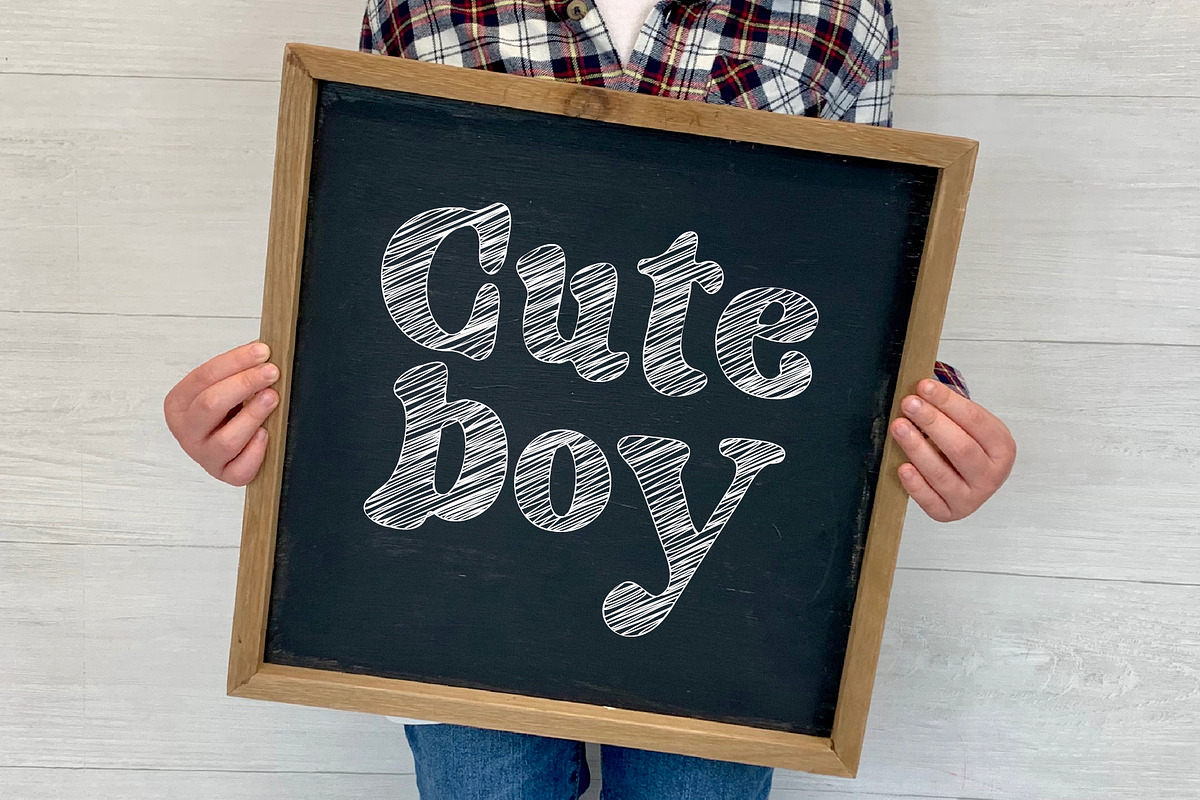 School Kids - Cute Chalk Font, a Serif Font by Airotype (Photo 4 of 9)