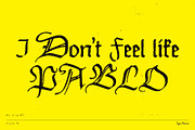 Disarm TM – Distressed Fraktur, a Blackletter Font by Type Mania (Thumbnail 4 of 10)