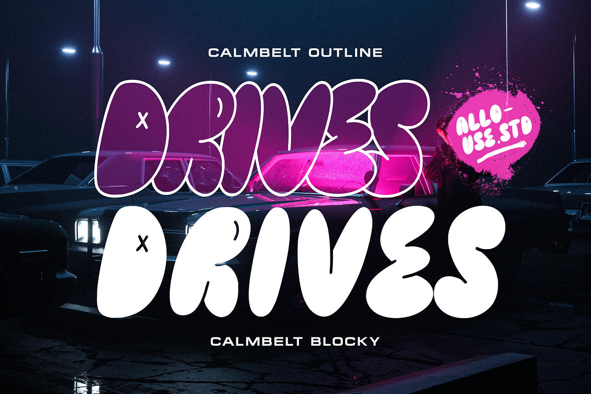 Calmbelt A Bold Graffiti Font, a Handwritten Font by Allouse Studio (Photo 3 of 10)