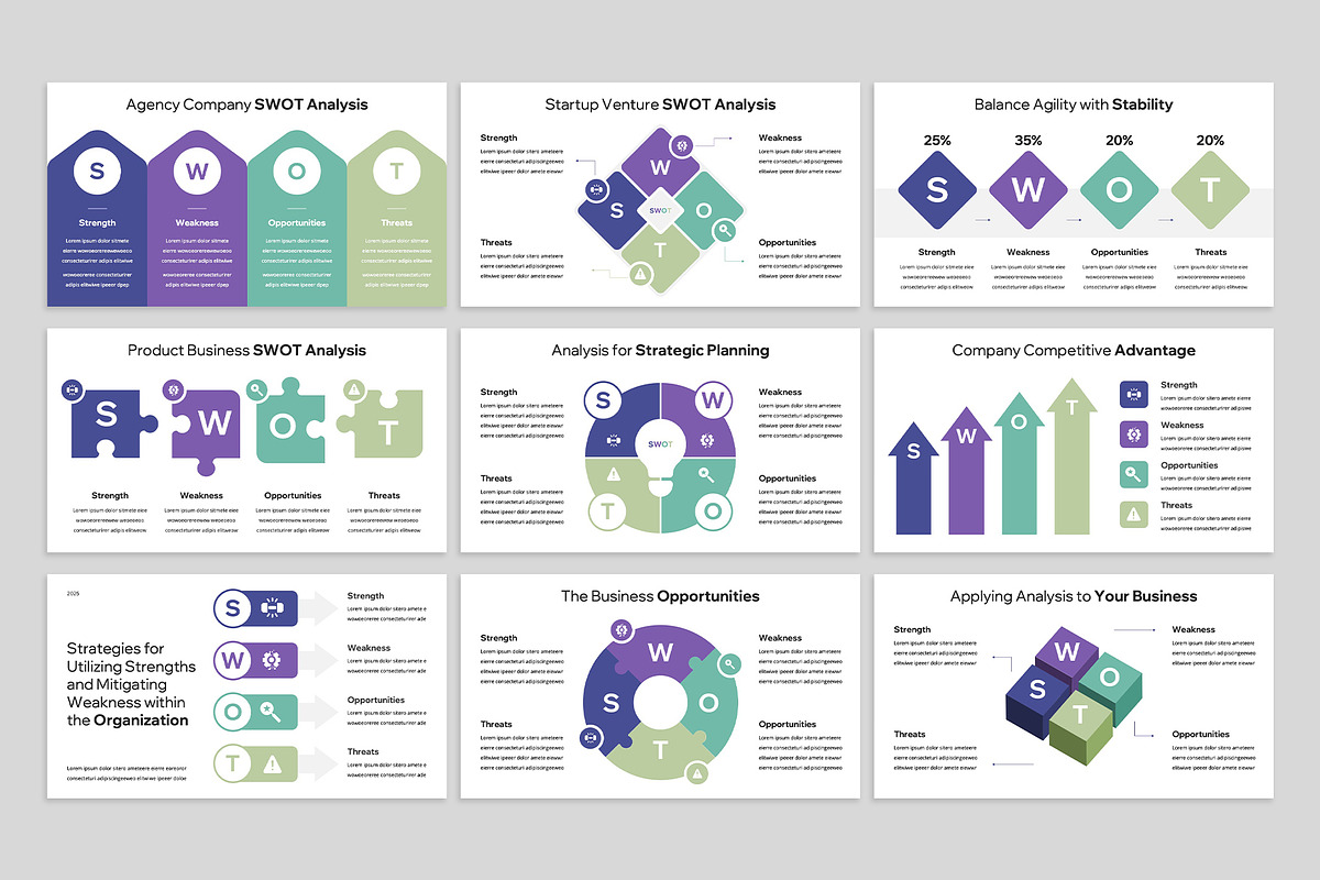 SWOT Infographics PowerPoint, a Presentation Template by rgbryand (Photo 3 of 7)