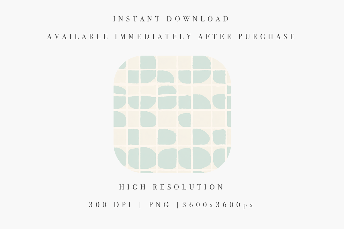 Mint Geometric Seamless Pattern PNG, a Pattern Graphic by Pati Charm Studio (Photo 2 of 7)
