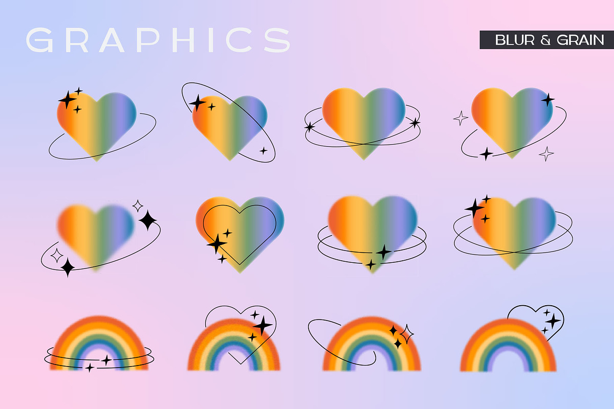Pride Month Y2K Retro Collection, a Decorative Illustration by millering (Photo 5 of 14)