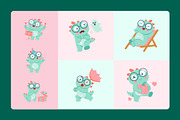 50 Dino Characters Illustration, an Animal Illustration by Brickclay (Thumbnail 8 of 11)