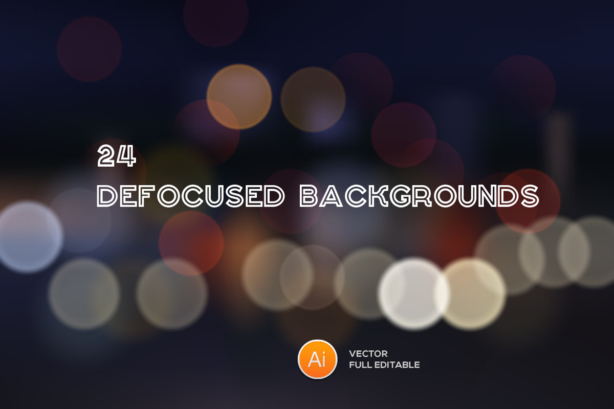 24 Vector defocused backgrounds