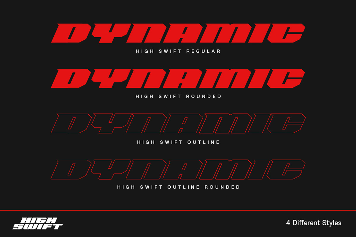 High Swift - Racing Font, a Sans Serif Font by Variatype (Photo 7 of 8)