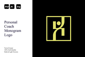 Personal Coach Monogram Logo, a Branding & Logo Template by Luxury Logos