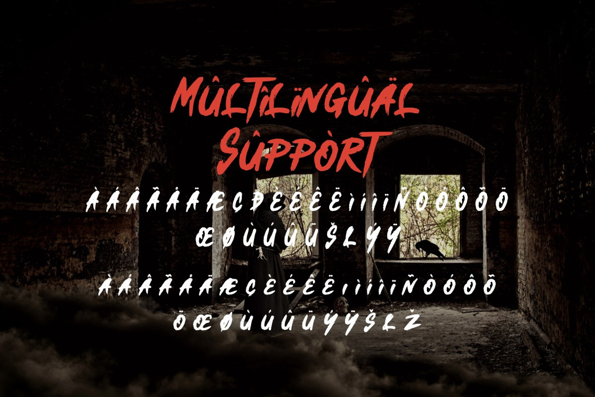 Slither Halows - Gothic Horror Font, a Font by Dhabee (Photo 4 of 10)