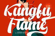 Kungfu Flame Bold Calligraphy, a Serif Font by timelesstype.co (Thumbnail 1 of 20)