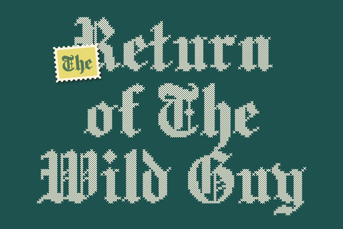CS Bristol Stitched, a Blackletter Font by Craft Supply Co. (Photo 3 of 8)