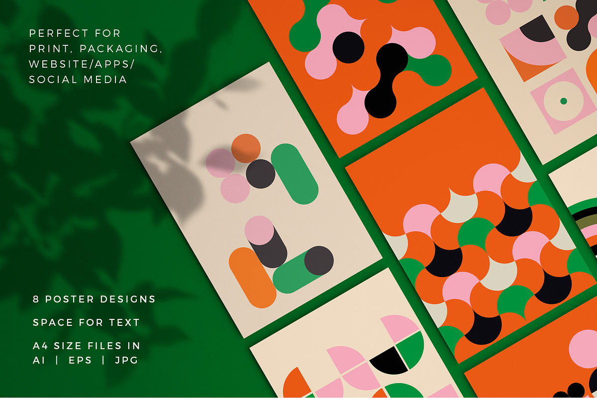Curvy Abstract Geometric shapes, a Pattern Graphic by Mazarine Silver (Photo 3 of 9)