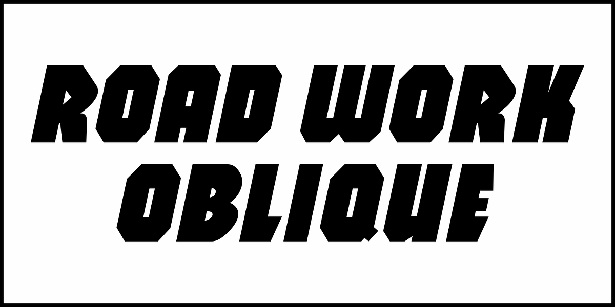 Road Work JNL, a Sans Serif Font by Jeff Levine Fonts (Photo 4 of 5)