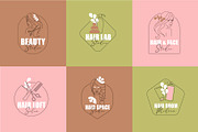 Floral Line Art Beauty Branding Kit, a Branding & Logo Template by Lettering_Logo (Thumbnail 5 of 19)