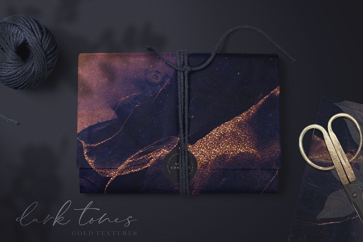 Gold Alcohol Ink & Galaxy Background, a Texture Graphic by by creative paper (Photo 3 of 18)
