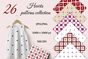 Tender Hearts Seamless Pattern Set, a Pattern Graphic by ZabolotnaArt (Thumbnail 1 of 6)
