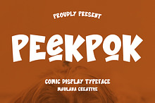Peekpok Comic Display Font