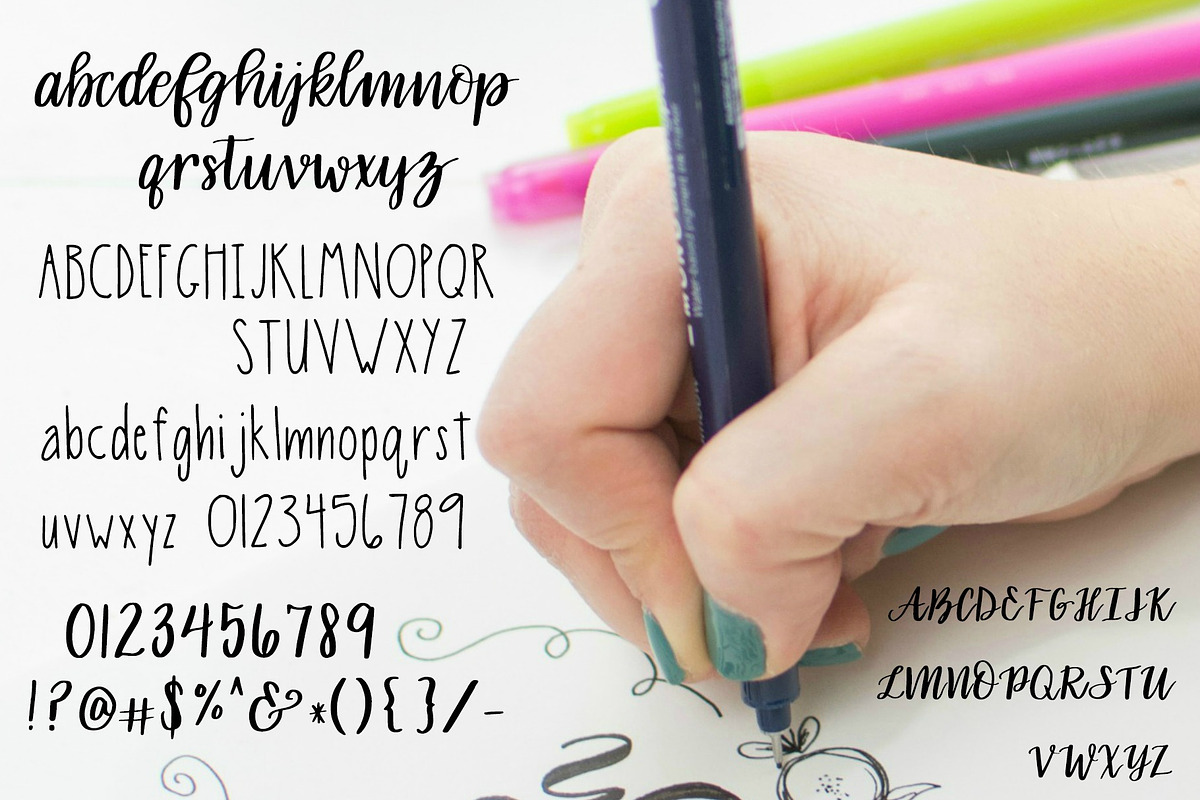 Hand Lettered Font Duo preview 3