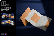 A4 Bifold Brochure Mockup, an Advertising Mockup by megostudi0 (Thumbnail 1 of 7)