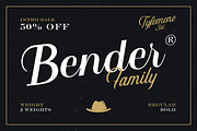 Bender Script, a Script Font by RKS-Studio (Thumbnail 1 of 6)